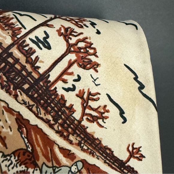 Vintage CARRE Berkley Cravats Equestrian Polo Horse European Look Silk Necktie - Picture 13 of 15